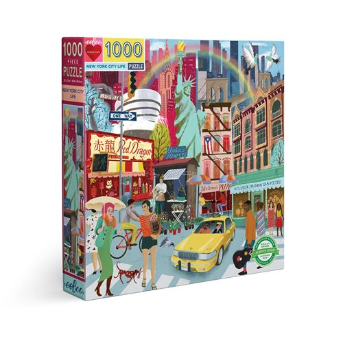Puzzle carton adulte 1000 pieces NY CITY LIFE EEBOO Carton Multicolore