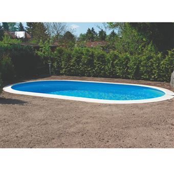 Piscine acier enterrée ovale en kit 5.25mx3.2mx1.5m Edg WM241 - 1