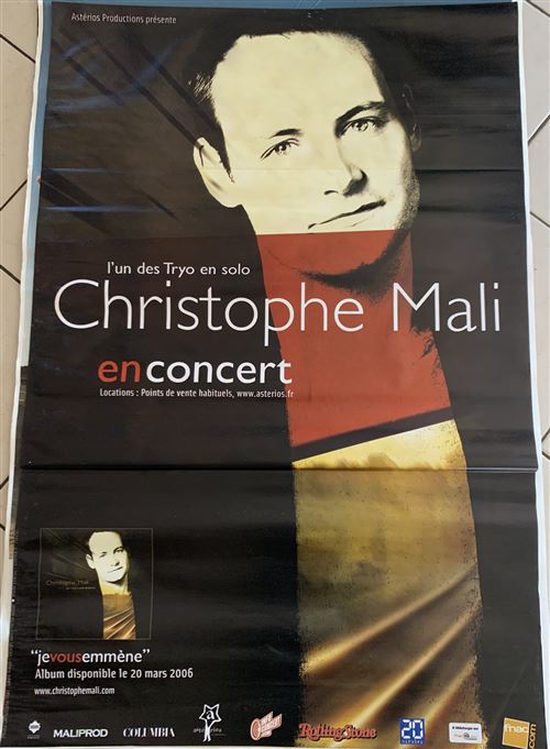 Acheter Christophe MALI - En concert - je vous emmène - 80x120cm - Affiche État correct - 19,99 € Christophe MALI - En concert - je vous emmène - 80x120cm - Affiche État correct - N/A reconditionné disponible sur Fnac