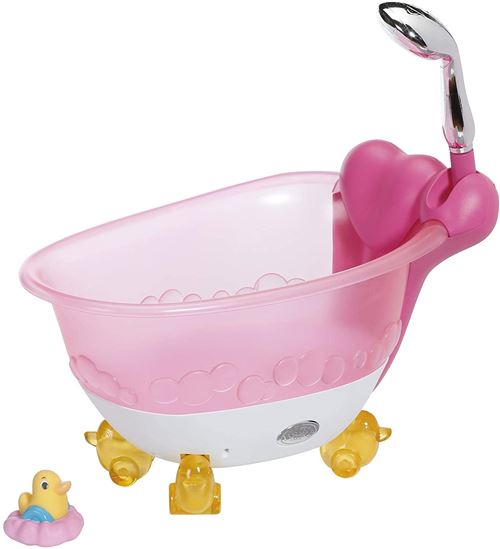Baby born baignoire de bain rose interactive bathtub - accessoires pour poupees