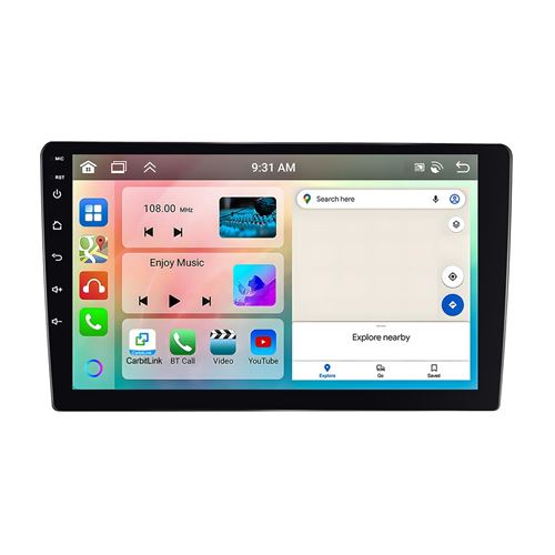 Autoradio Android 7 Pouces 6+128G GPS Bluetooth Écran HD Caméra AHD YONIS