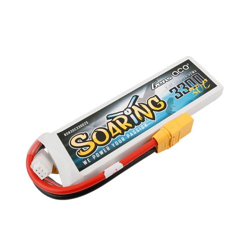 Gens Ace Soaring 3300mah 7.4v 30c 2s1p Lipo Xt90