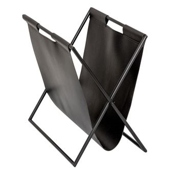 Atmosphera Créateur d'intérieur - Porte-Revues Design "Twisted Lime" 37cm Noir - 1