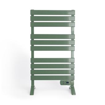WARM TOWEL - Sèche-serviettes électrique au sol ou mural 500W - Sauge - 1