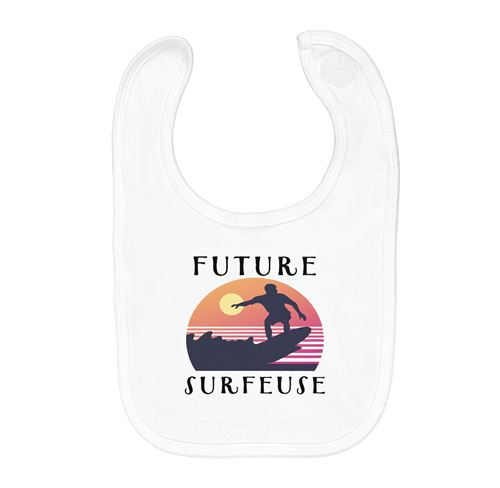 Fabulous Bavoir Coton Bio Future Surfeuse