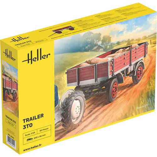 Maquette Remorque - Trailer 3to - 1/24 Heller