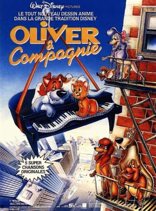 Affiche de Cinéma Originale - Oliver & Compagnie - 120x160cm