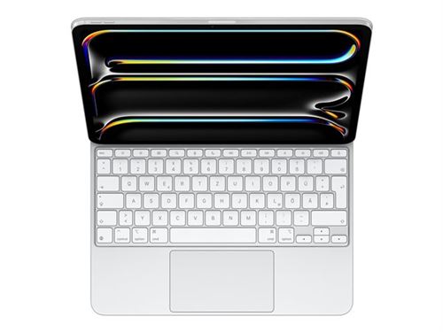Apple Magic Keyboard - Clavier et étui - avec trackpad - rétroéclairé - Apple Smart connector - QWERTZ - Allemand - blanc