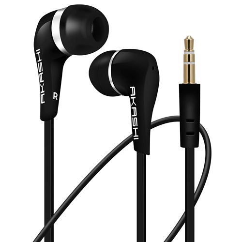 Ecouteurs Intra-Auriculaires Stéréo Noirs