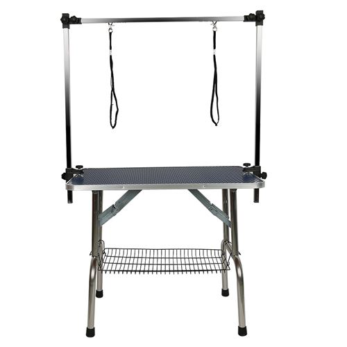 Comparer les prix de Table de toilettage Dayuan- deux élingues et un panier de rangement-blanc