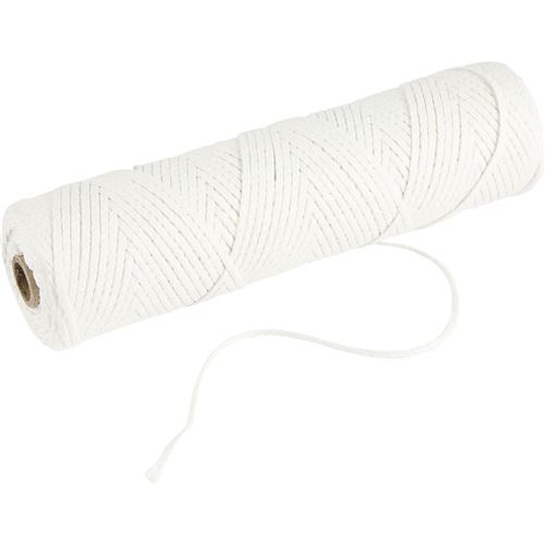 Creotime mèche de bougie 115 m 100 gr de paraffine pure