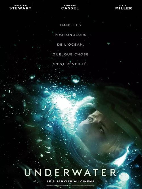 Underwater - 2020 - Vincent Cassel, Kristen Stewart - 116x158cm - Affiche