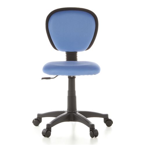 Siège de bureau enfant / Siège pivotant KIDDY TOP, tissu maille bleu ciel hjh OFFICE
