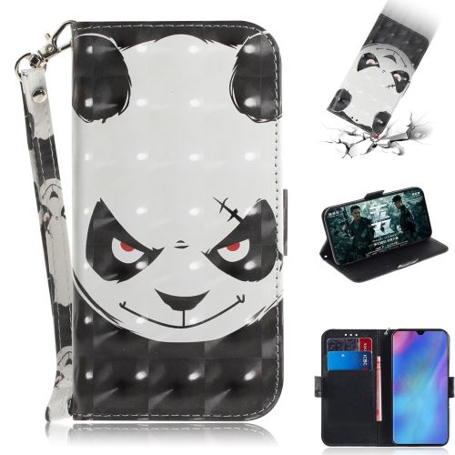 Etui en PU impression de motifs décor points lumineux motif panda pour votre Huawei P30 Pro
