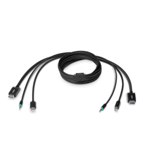 Belkin f1d9019b06 1.8 m Noir Câble pour Clavier, vidéo et Souris