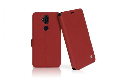 Ibroz Etui Folio Cover en Cuir rouge pour Asus ZenFone 5 Lite ZC600KL