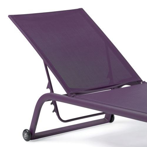 Bain De Soleil Alu Et Textilene Violet Bahamas Mobilier De Jardin Achat Prix Fnac