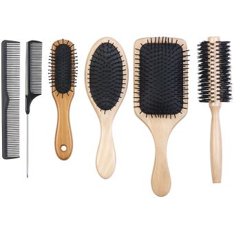 Ensemble Complet De Peignes Brosses A Cheveux 6 Pieces Brosse A Cheveux Achat Prix Fnac