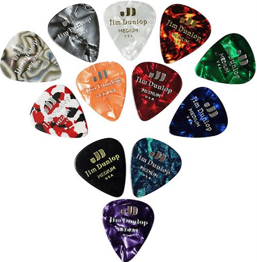 Dunlop PVP106 - Pack de 12 médiators Celluloid medium