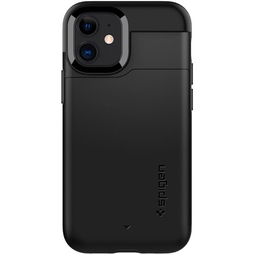 Spigen Slim Armor CS - Coque de protection pour téléphone portable - polycarbonate, polyuréthanne thermoplastique (TPU) - noir - pour Apple iPhone 12 mini