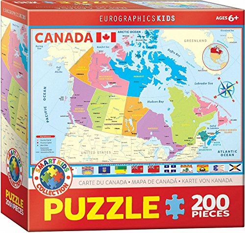 EuroGraphics Map of Canada Puzzle (200 Piece)