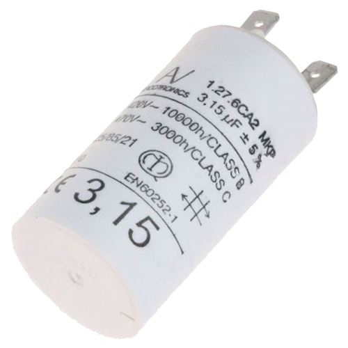 Hotpoint Condensateur 3.15 Mf 450 V Hotte C00242732, 482000099557 Ariston Hotpoint, Scholtes - 301035