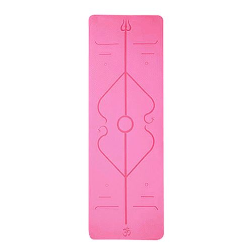 Tapis de yoga Classic Pro Tapis de yoga TPE Tapis d'exercice antidérapant écologique Rose vif