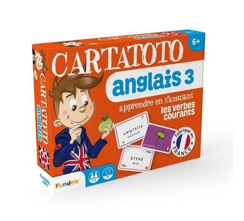 Apprendre en s'amusant les verbes courants - cartatoto anglais 6 ans+ - jeu educatif 110 cartes