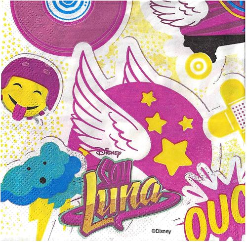 Disney Serviettes de soja Luna 20 morceaux de 33 cm
