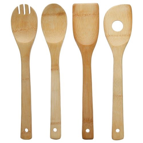 4 Ustensiles de cuisine Bambou