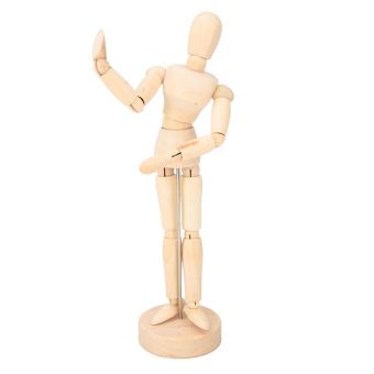 Figurine de mannequin d'artiste articulée – Forme de mannequin magnétique  en bois de 11,4 cm