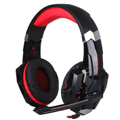 KOTION EACH G9000 Casque gaming Noir et Rouge