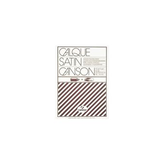Canson Bloc collé 1 côté Calque Satin 90g/m² 50 feuilles A3 - 1