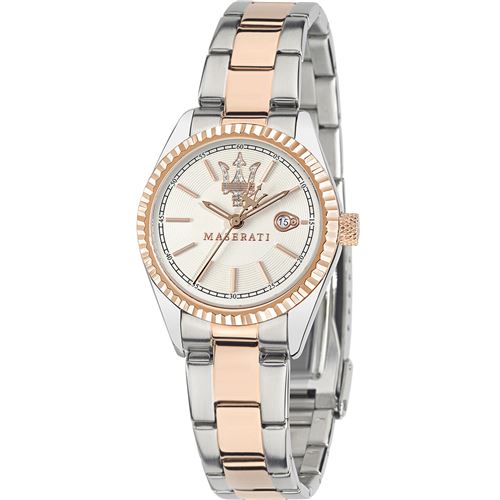 Maserati Montre Femme R8853100504 de couleur champagne, Multicolore, Argent