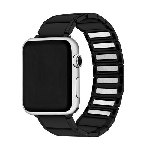Bracelet en métal magnétique noir pour votre Apple Watch Series 4 44mm/Series 3/2/1 42mm