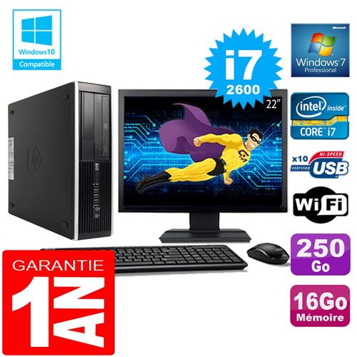 Acheter Pc hp compaq 8300 sff core i7-2600 ram 16go disque 250 go wifi w7 ecran 22' État correct - 349,00 € Pc hp compaq 8300 sff core i7-2600 ram 16go disque 250 go wifi w7 ecran 22' État correct - Hewlett-Packard reconditionné disponible sur Fnac
