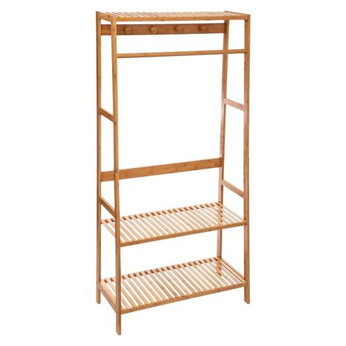 Portant vêtements patères bambou Gaia 5five
