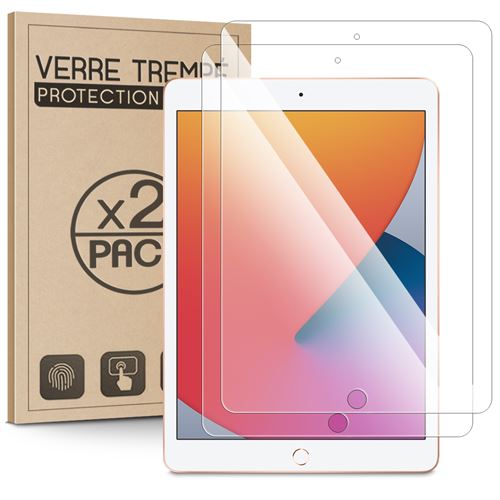 Karylax - [Pack x2] Verre Trempé Protection d'écran pour Apple iPad 8 2020 (10.2 Pouces)