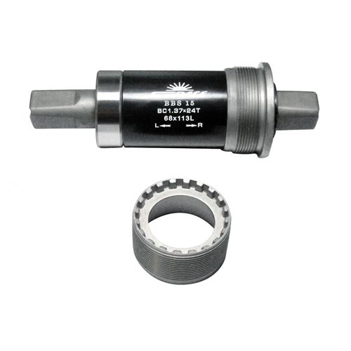 Boîtier de pédalier SunRace BBS15 MTB Steel 68mm x 127mm