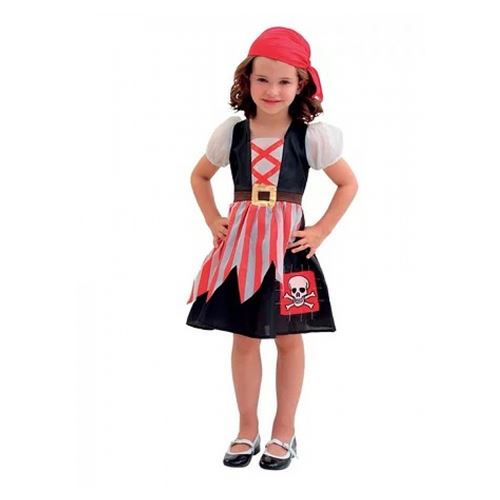 Cesar déguisement pirate girl - satin et nylon, taille 3 5 ans cesar group f670-004