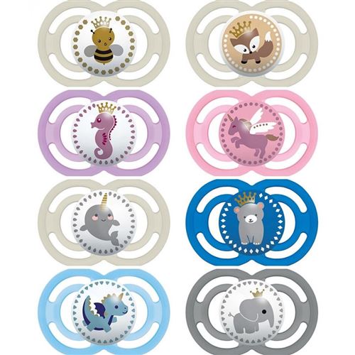 Lot de 2 sucettes perfect 18 mois + licorne - mam