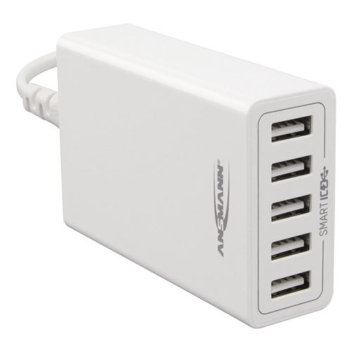 Ansmann 1001–0054 Batterie, 40 W, 5 Port Blanc