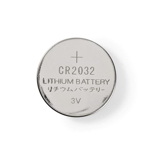 Nedis BALCR20325BL Pile-Bouton au Lithium CR2032 3 V 5 pièces Blister