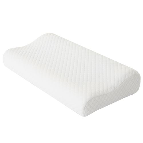 Coussin de nuque MENDLER HWC-C98 mousse memory 50x30x10cm blanc