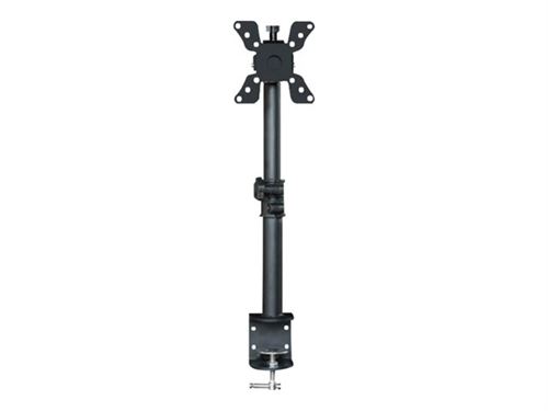 TECHly - Kit de montage (fixation par pince pour bureau, poteau, bras d'affichage) - pour Écran LCD - noir - Taille d'écran : 13-30