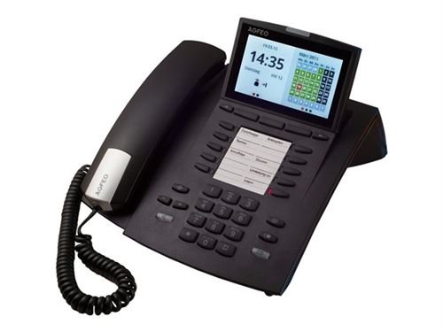 Agfeo system-téléphone st 45, noir - pour classics-anlage ab firmware 9.0 et elements-anlagen ab firmware 1.1, bewegliches 4,3