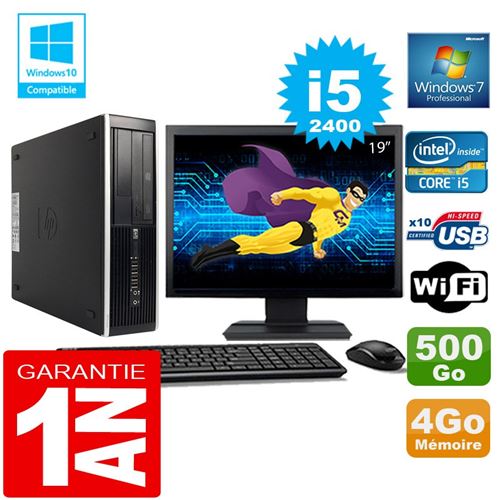 Pc hp compaq 8300 sff core i5-2400 ram 4go disque 500 go wifi w7 ecran 19' État correct - Hewlett-Packard reconditionné disponible sur Fnac