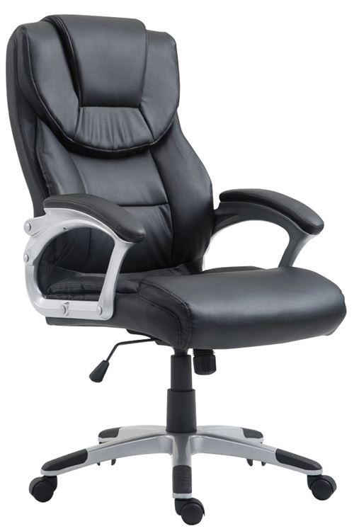 CLP Fauteuil de bureau XL Texas V2 Similicuir  Noir