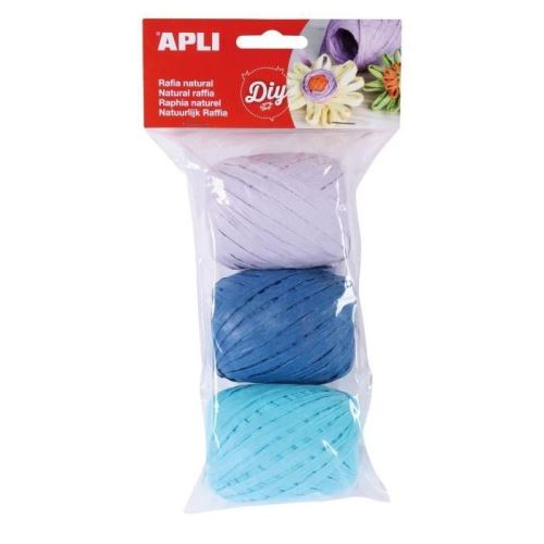 Apli raphia naturel tons marine 014414