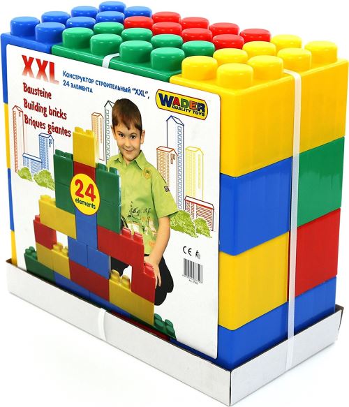 Wader Building Bricks (Pack of 24, XXL)